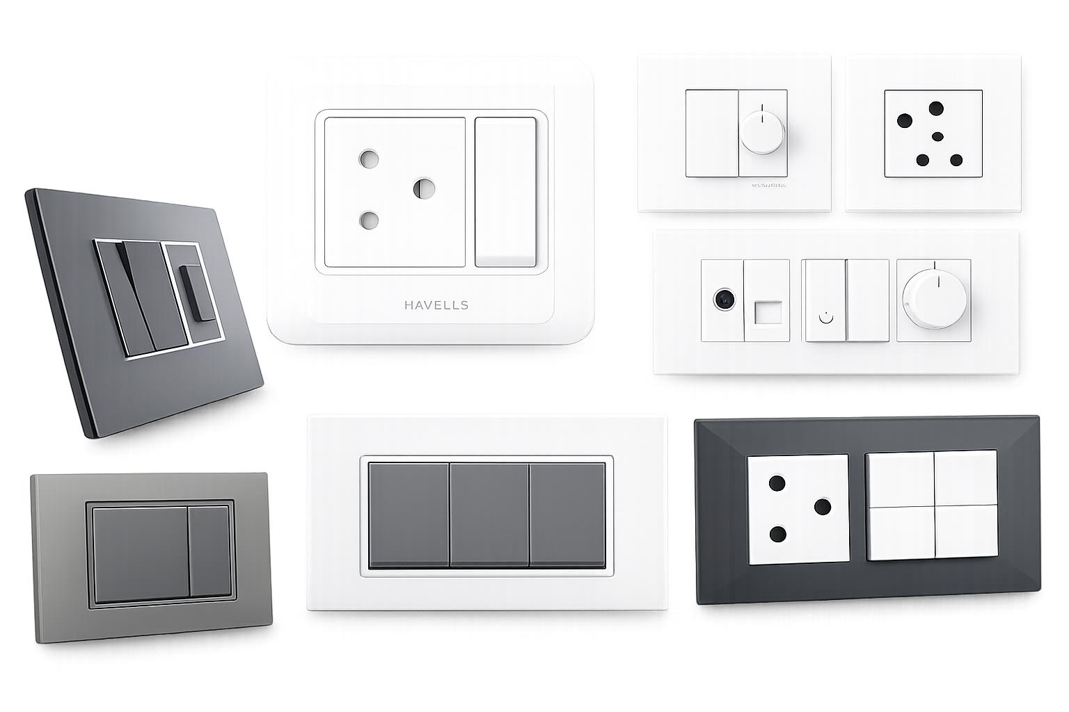 Anchor Roma 2M 6A 1 Way Switch White view 4