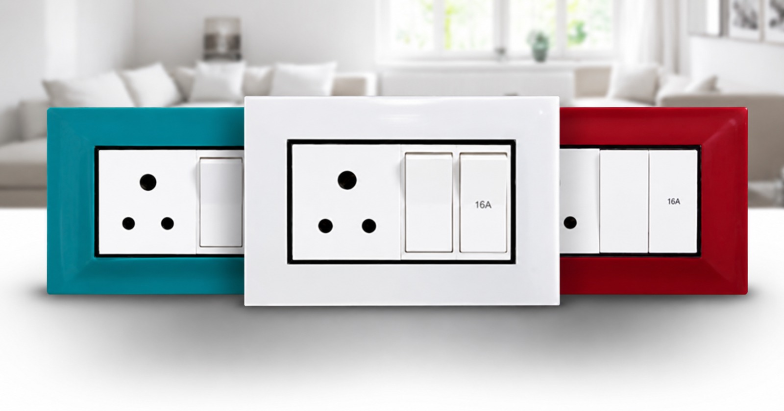 Modular Switch Board / Power Socket Plate view 3