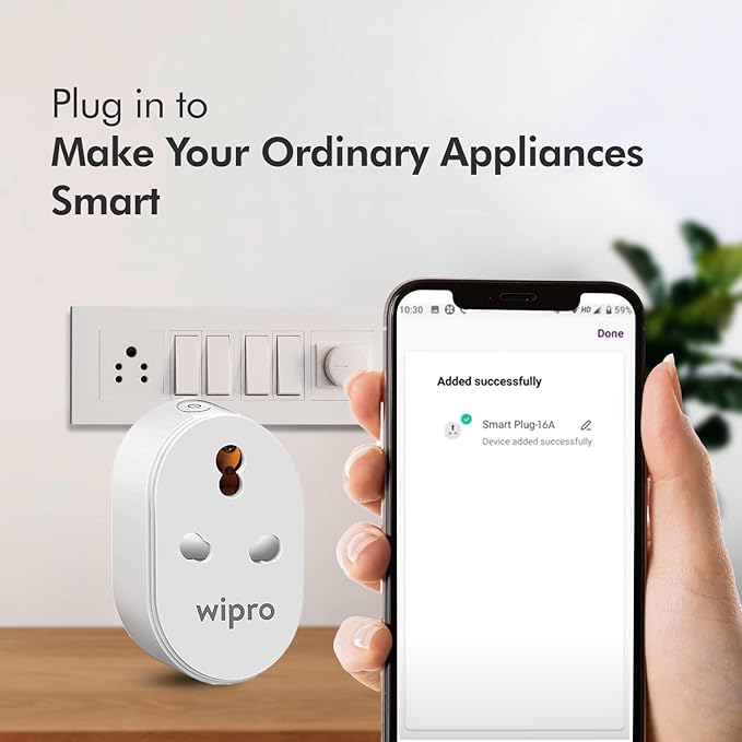 Wipro 16A Wi-Fi Smart Plug view 2