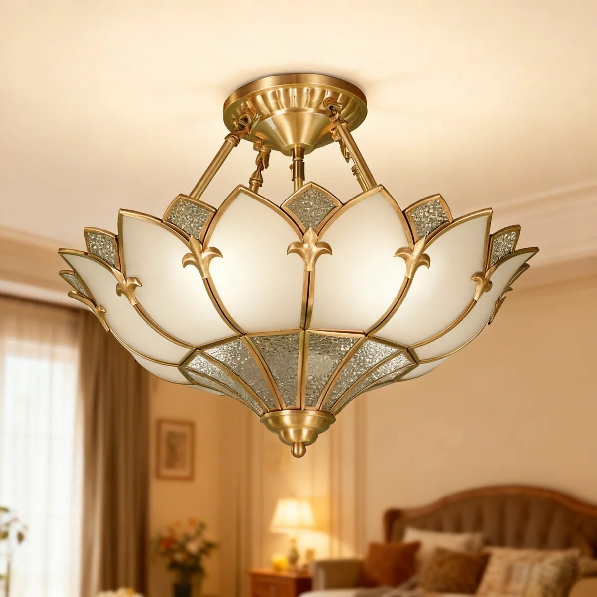 Luxury Lotus Crystal Chandelier