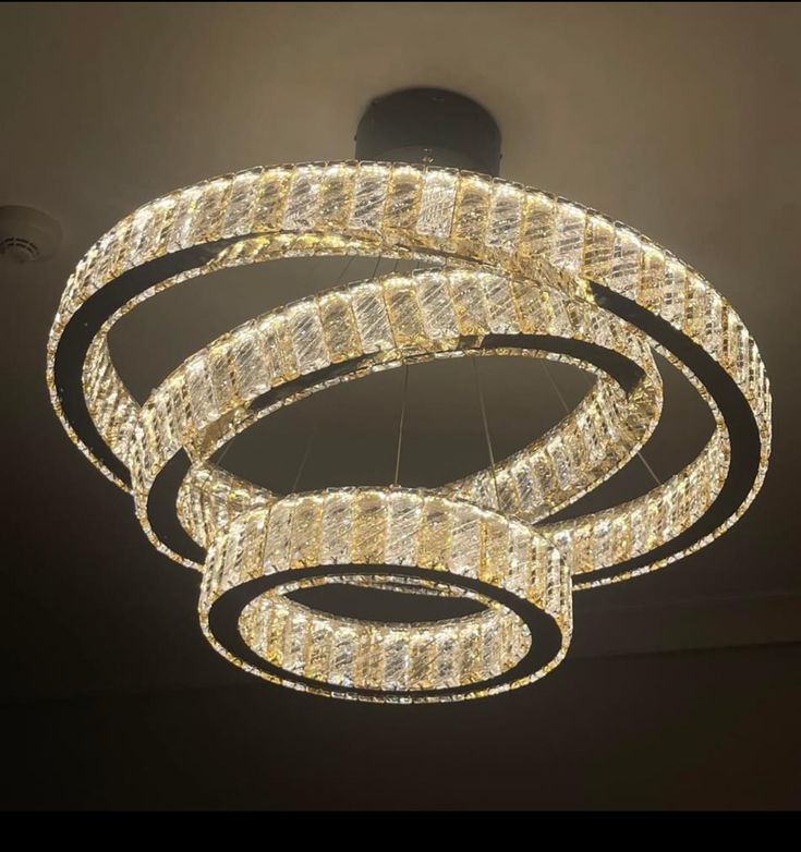 Luxury Multi-Ring Crystal LED Chandelier